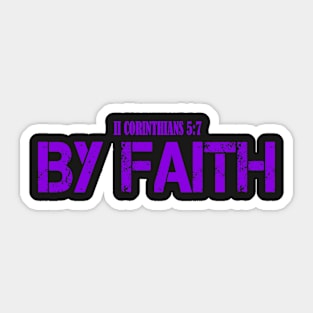 BY FAITH Sticker